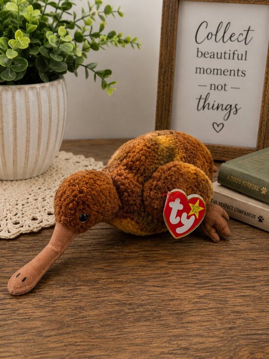 Ty Other - Ty Beanie Babies Beak Kiwi Bird 1998 Plush w/ Hang Tag Retired Collectible
